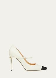 Jennifer Chamandi Lorenzo Bicolor Mary Jane Pumps - at Bergdorf Goodman